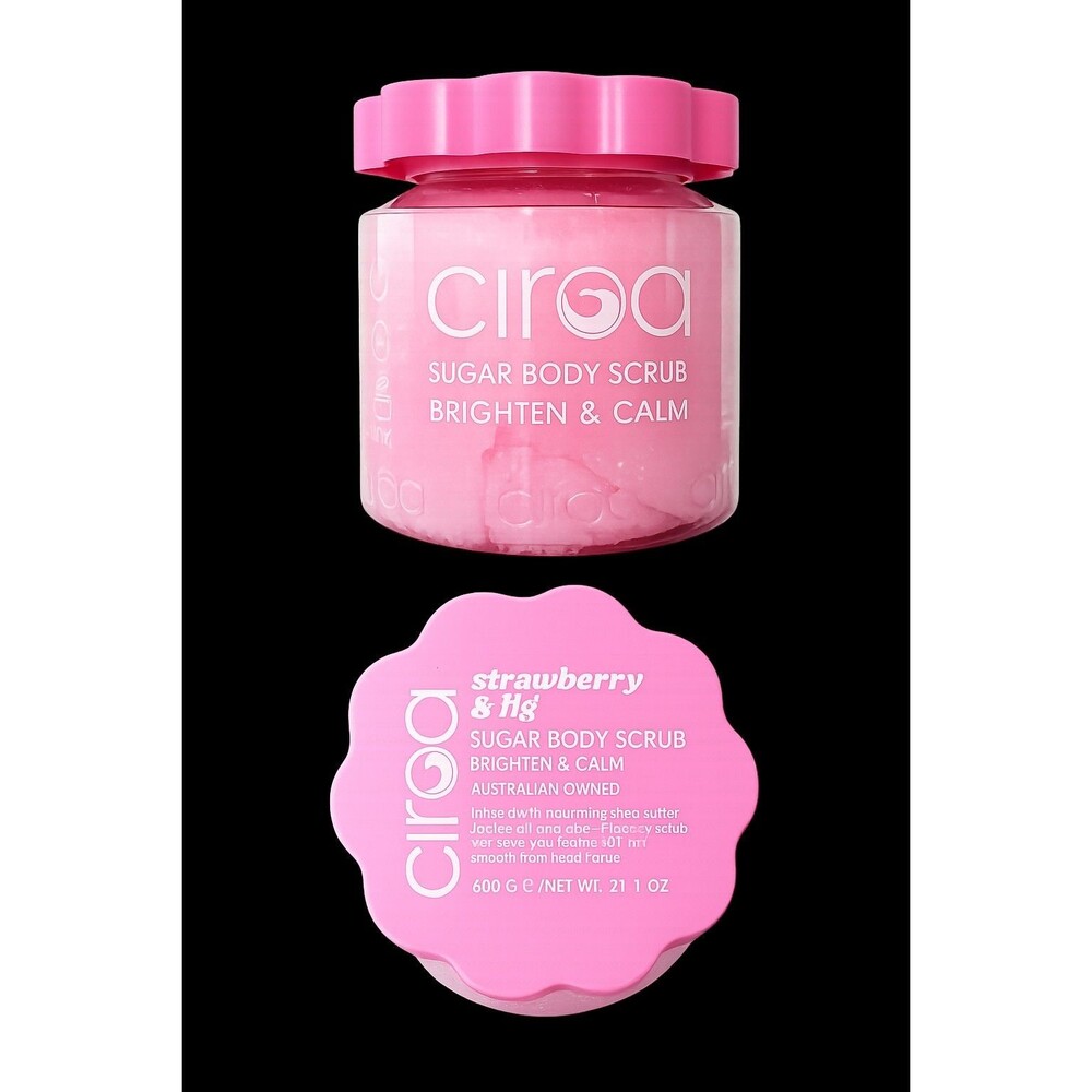 Ciroa Strawberry and Fig Brighten,Sugar Body Scrub 21. 1 fl oz Pack